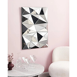 Beliani Miroir CHEPPY Argenté - 60 x 93 cm