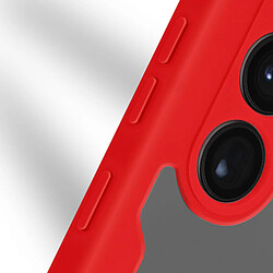 Avizar Coque 360° pour Samsung S23 Ultra Dos Rigide Protection Écran Souple Bord rouge pas cher