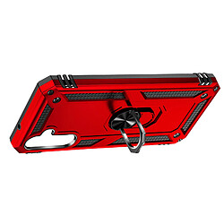 Avizar Coque pour Samsung Galaxy A14 4G et 5G Bague Magnétique Série ArmoRing Rouge