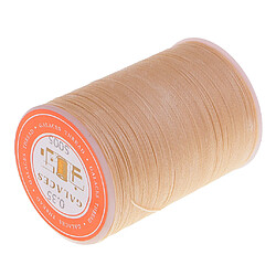 Acheter Fil de cire rond en polyester 0,35 mm couture couture bricolage artisanal beige