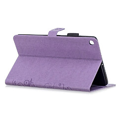 Acheter Etui en PU papillons violet avec support pour votre Galaxy Tab A 10.1 (2019) SM-T515/SM-T510