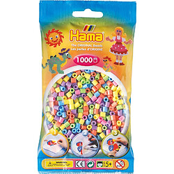 HAMA Perles à repasser en sachet, env. 1000 pc 6 couleurs