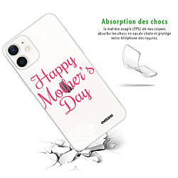 Avis Coque iPhone 12 mini souple transparente FDM Dentelle Motif Ecriture Tendance Evetane