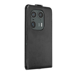 Avizar Étui Clapet Vertical pour Motorola Edge 50 Ultra Porte-cartes Noir