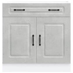 Avis vidaXL Armoire de cuisine Kalmar Gris Béton