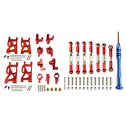 Mise à Niveau Du Moyeu De Direction Du Bras De Suspension Pour WLTOYS 144001 1/14 RC Voiture Rouge