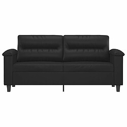 Avis Maison Chic Canapé à 2 places,Sofa de Salon,Canapé droit Noir 140 cm Similicuir -GKD834353