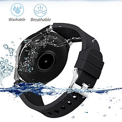 INF Bracelet de montre en silicone pour Samsung Galaxy Watch 46 mm, noir S