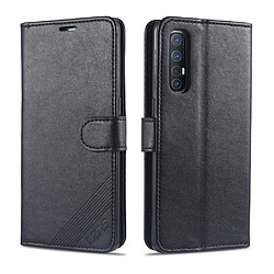 Etui en PU avec support noir pour votre OPPO Reno 3 Pro