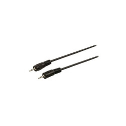 Alpexe Câble audio stéréo 2.5 M - 2.5 M 2,5 mm mâle - 2,5 mm mâle 1.00 m Noir