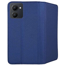 Acheter Htdmobiles Housse pour Realme C33 - etui coque pochette portefeuille + verre trempe - BLEU MAGNET