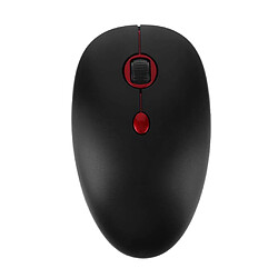 Souris optique sans fil 2.4 GHz pour souris d'ordinateur rouge