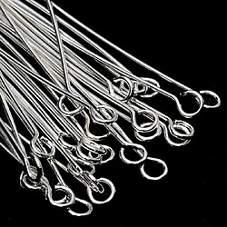 100pcs Broches Aiguilles Clous Boucle 3.5cm En Argent Plaqué DIY Artisanal Accs