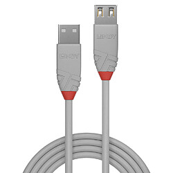 Lindy 36711 câble USB 0,5 m USB 2.0 USB A Gris