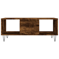 Acheter vidaXL Table basse Chêne fumé 90x50x36,5 cm Bois d'ingénierie