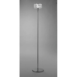 Luminaire Center Lampadaire Artic 1 Ampoule E27, chrome poli