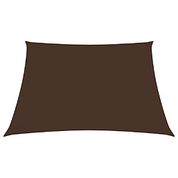 Helloshop26 Voile toile d'ombrage parasol tissu oxford carré 3 x 3 m marron 02_0009487