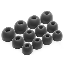 OKULI 12 x Écouteurs en Silicone Embouts d'oreilles pour JBL Live Pro 2 Casque Écouteurs en Noir