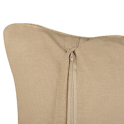 Acheter Beliani Coussin DESALIX Jute 45 x 45 cm À rayure Beige