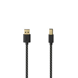 HAMA Câble USB, USB 2.0, doré, textile, 1,50 m, vendu à l'unité