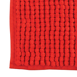 MSV Tapis de bain Microfibre CHENILLE 60x90cm Rouge