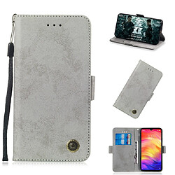 Wewoo Housse Coque Etui en cuir avec rabat horizontal multifonctionnel fente pour carte et support Nokia 8.1 gris