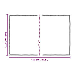 Acheter vidaXL Housse de protection plantes avec œillets 2x4 m polyéthylène