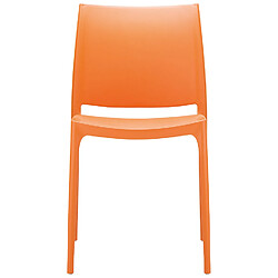 Avis Alterego Chaise design 'ENZO' en matière plastique orange