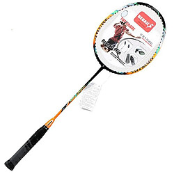 Acheter Wewoo REGAIL 8019 Raquette de badminton en carbone durable avec sac fourre-tout 2 1 orange