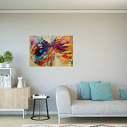 EPIKASA Impression sur Toile Papillon Abstrait