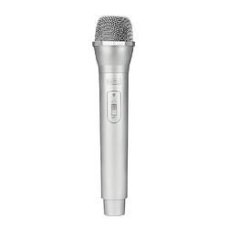 Acheter Accessoires De Microphone Sans Fil En Plastique Artificiel Fake Mic Toy Handheld Silver