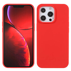 Coque en silicone, antichoc rouge pour votre Apple iPhone 13 Pro Max 6.7 pouces