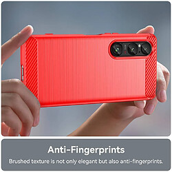 Acheter Htdmobiles Coque pour Sony Xperia 1 VI - housse etui silicone gel carbone + film ecran - ROUGE