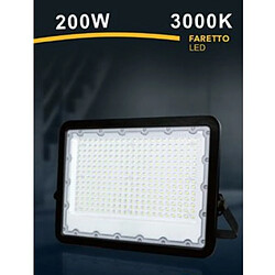 Tradex LED 200 W ULTRA SLIM OUTDOOR BLACK IP65 NATURAL WARM COLD LIGHT FS200W-N