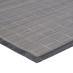 Thedecofactory BALI CHIC - Tapis en bambou à lattes et ganse gris 133x180