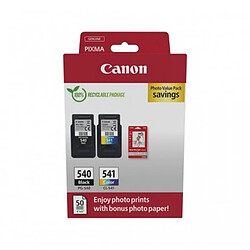 Pack de 2 cartouches d'encre 5225B013 Noir et couleurs Marque Canon + 50 Papier photo (5225B013)