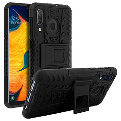 Avizar Coque Galaxy A50/A30/A30s Protection Hybride Antichoc Rigide Support Vidéo Noir