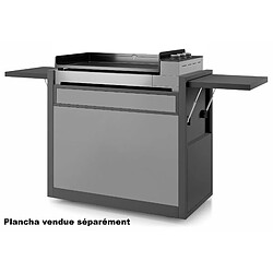 Chariot pour plancha noir/gris clair - chpafng75 - FORGE ADOUR