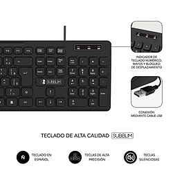 Avis Teclado Subblim Business Slim Silencioso/ Negro