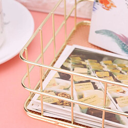 Acheter Universal Panier de rangement métallique moderne Cage en filet Coffre Cuisine Bureau Salle de bains Étagères Table de maquillage Organisateur