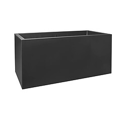 Avis Jardinière rectangle en plastique 80 x 40 cm Elho Vivo noir