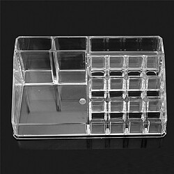 Universal Organisateur de maquillage acrylique transparent Boîte de rangement Organisateur de composition Porte-lèvres Boîte à bijoux Étagère d'affichage