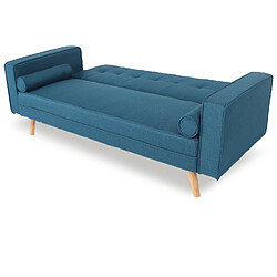 Avis Canapé convertible scandinave Tao Tissu Bleu Canard