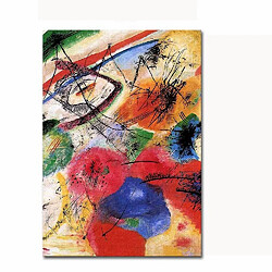 EPIKASA Impression sur Toile Couleur Abstract 7, Multicouleur, Polyester, 50x3x70 cm