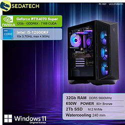 Sedatech PC Gamer • Intel i5-12600KF • RTX4070 Super • 32Go DDR5 • 2To SSD M.2 • Windows 11