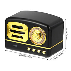 Avis Universal Haut-parleur portable sans fil Bluetooth rétro Stéréo autour du subwoofer Support TF Card FM USB Assistant/| Haut-parleur portable (noir)