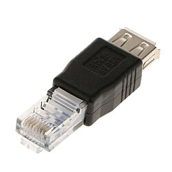 Avis RJ45 Mâle à USB Femelle Adaptateur Convertisseur Prise De ROuteur Réseau Connectivité LAN Prise Jack Ethernet RJ45 Porte Fente