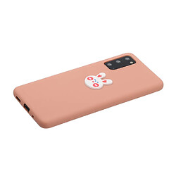 Coque en TPU décor de logo animal lapin pour votre Samsung Galaxy S20