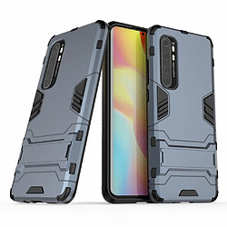 Coque en TPU Hybride 2 en 1 avec béquille bleu pour votre Xiaomi Mi Note 10 Lite