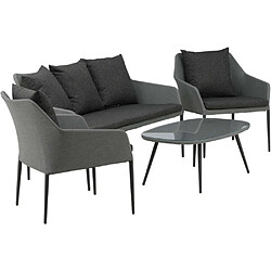 Avis Venture Home Ensemble détente de jardin Spoga gris foncé.